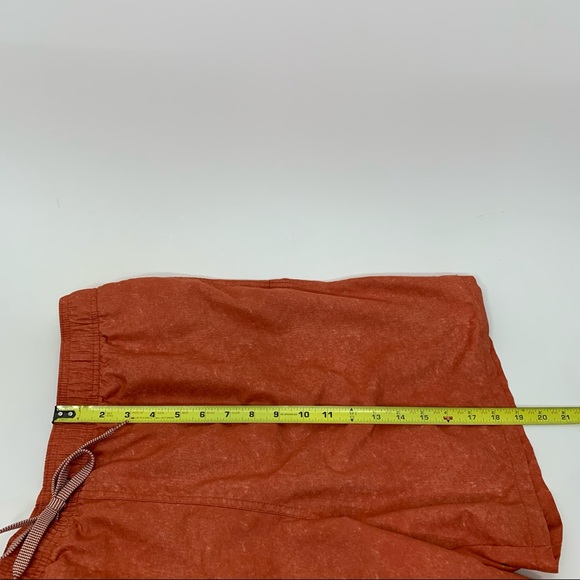 Goodfellow Mens Orange Pull On Swim Trunks With Pockets Drawstring Net Lined XL - Picture 15 of 15
